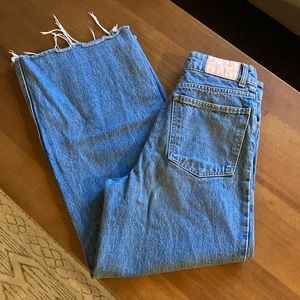 Zara wide leg high rise jeans
